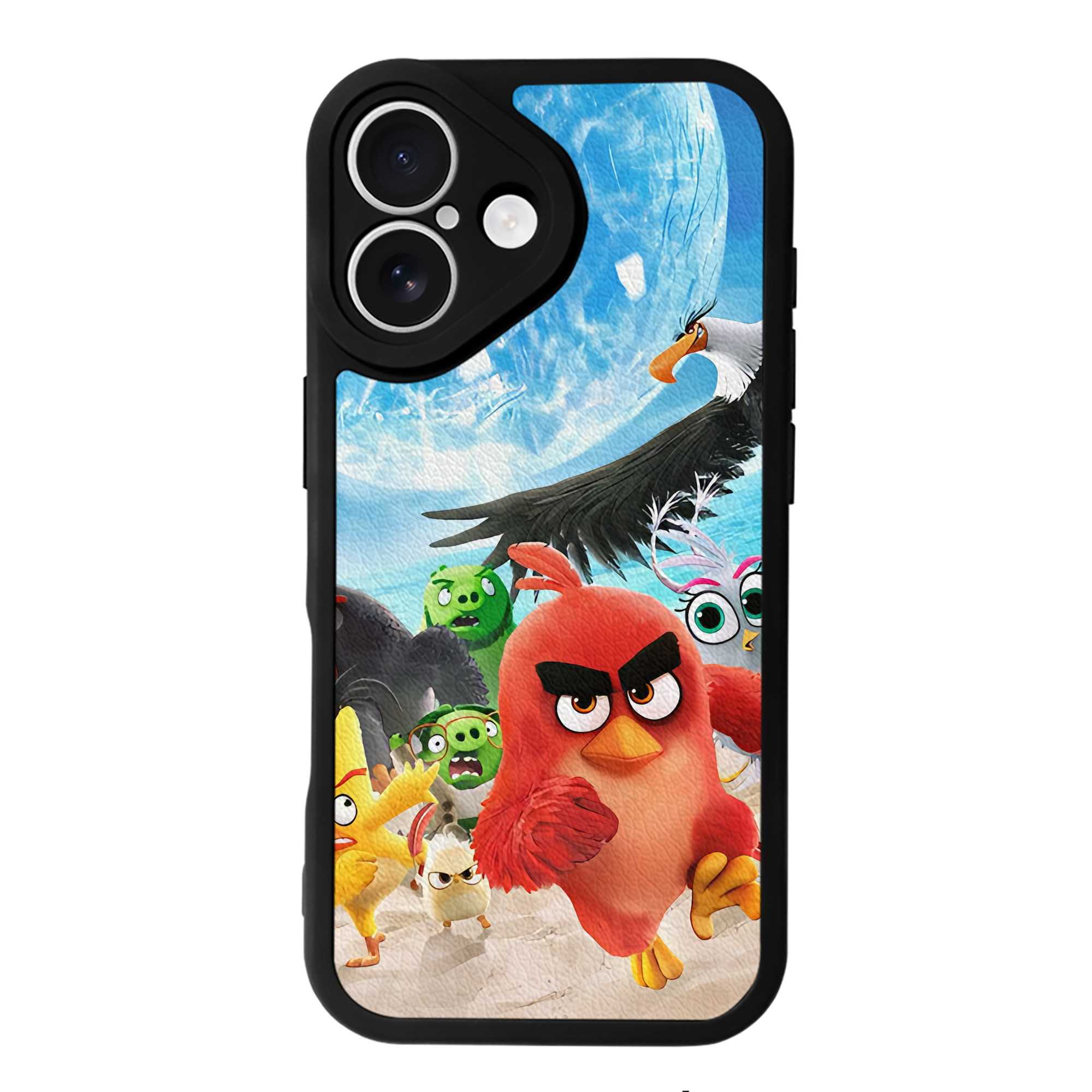 （画像用） Angry Birds アングリーバード 【iPhone 16シリーズ対応】シリコンスマホケース（レザー調） 材質：シリコン